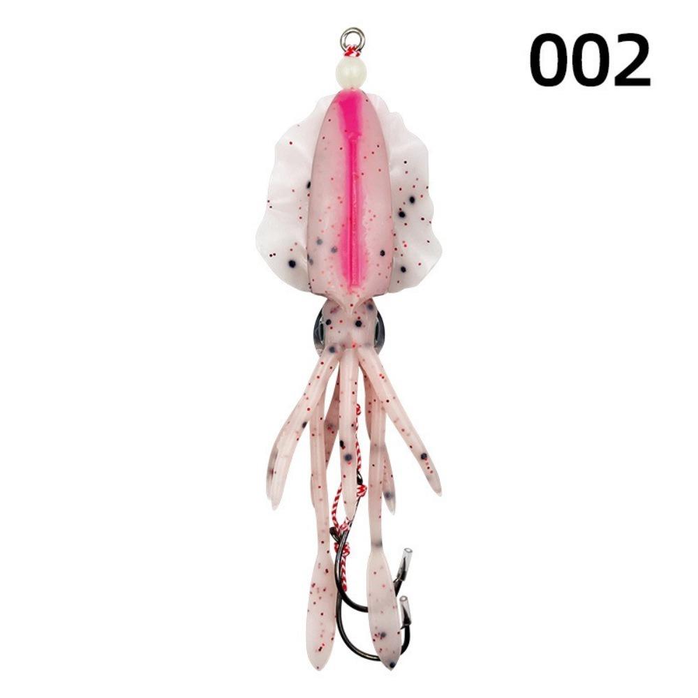 Soft Rubber Rubber Squid Skirts 10CM/15CM Double Hook Lures Octopus Fishing Lures  Trolling Fishing