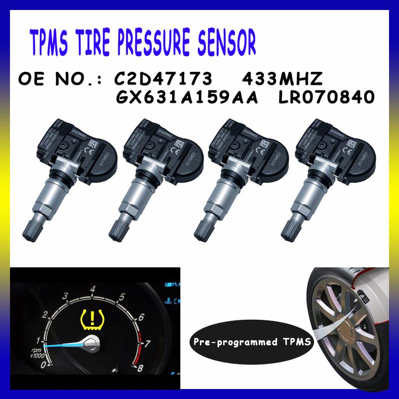 TPMS tire pressure sensors FOR JAGUAR E-Pace I-Pace 2018 F-Pace XE XF Series 2016 2017 2018 C2D47173 433MHz