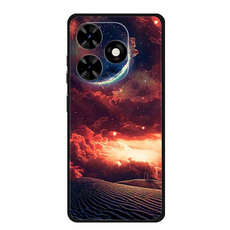 Чехол для Tecno Spark Go 2024 Животные Расписной ТПУ Силиконовый Мягкий Чехол для Телефона для Spark Go2024 BG6 Защитный Волк Ударопрочный Para