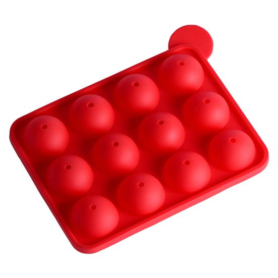 1 комплект формы для леденцов, 12 полостей, многофункциональная силиконовая полусферическая форма для шоколада для детей