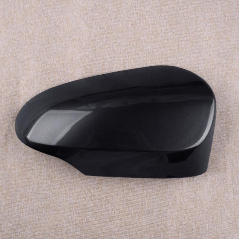 Car Right Side Wing Rearview Mirror Cover Cap ABS Fit For Toyota Yaris 2012- Glossy Black