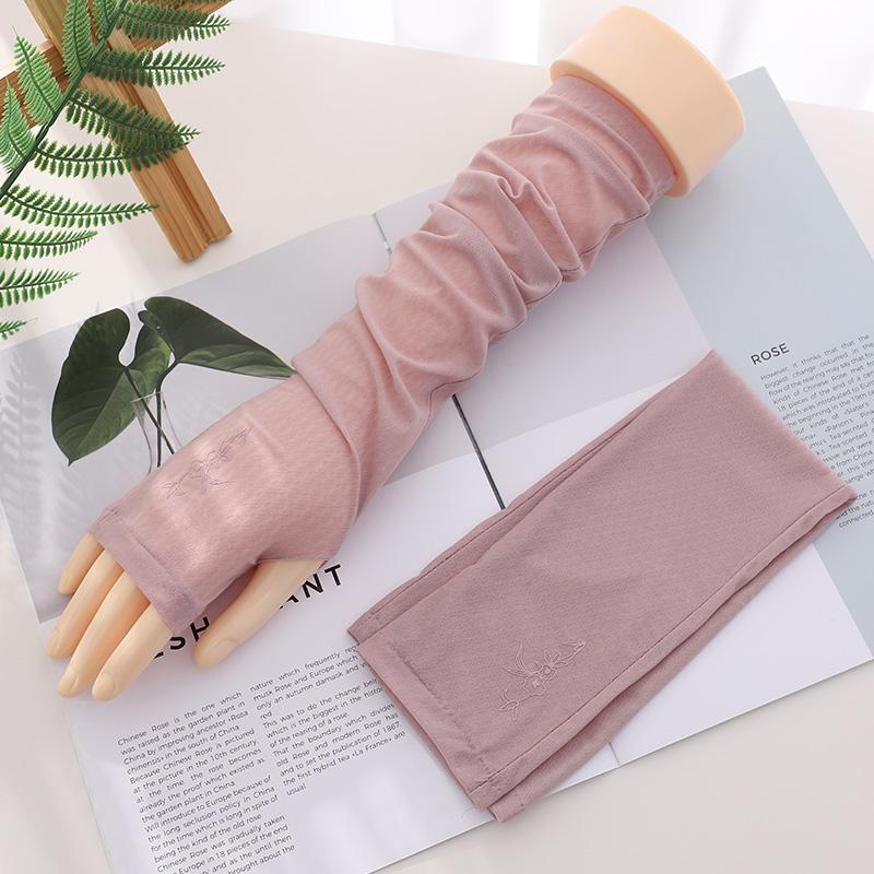 Fashion Women Outdoor Summer Thin Sun UV Protection Car Driving Arm Sleeve Gloves