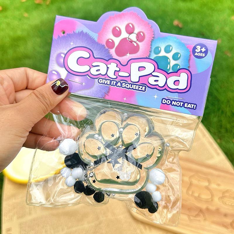 Новые прозрачные пластыри кошачьи лапки декомпрессионные игрушки кавайные мультфильмы антистресс снятие стресса медленно растущие игрушки для взрослых детей игрушки