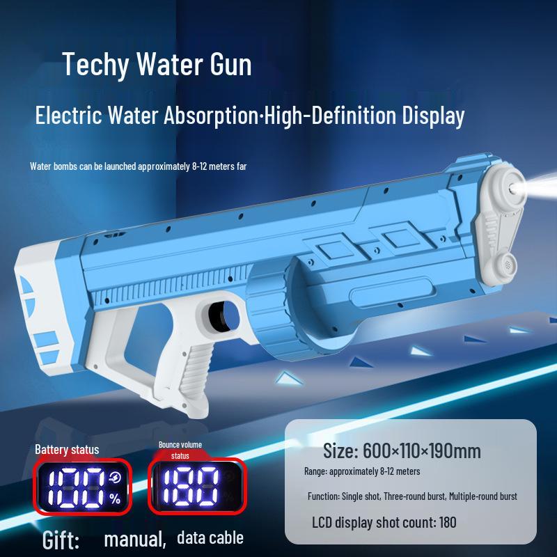 Cross-Border Large Capacity Automatic Water Absorption Electric Water Gun with Strong Battery Life
