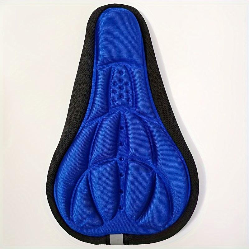 1Pc Comfortable Bicycle Seat Cushion Cover Features A Shock-Absorbing And Breathable 3D Design, Ideal For Road And Mountain Bikes. It Is A Must-Have