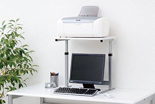 Nakabayashi Desktop Rack, Printer Stand, Monitor Stand, 50cm Wide, Natural Wood Grain, PRK-101NM