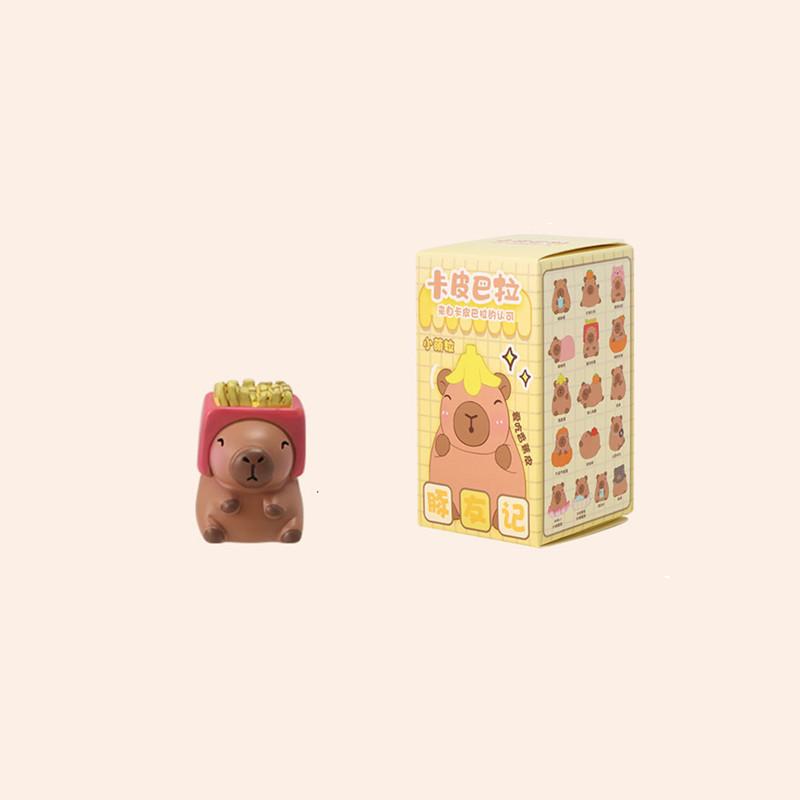 Новая Капибара Blind Box Мини-кукла Декор Салона Автомобиля Фигурка-персонаж Настольное Украшение Модель Детский День Рождения Рождественский Подарок