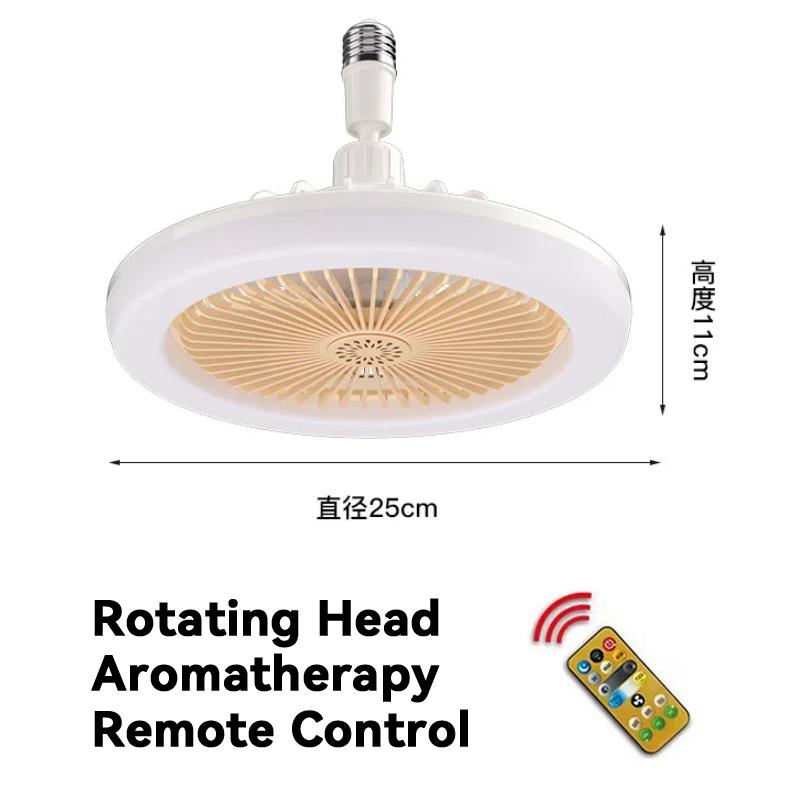 Потолочные вентиляторы ароматерапия для спальни гостиной потолочные вентиляторы с пультом дистанционного управления и подсветкой светодиодная лампа вентилятор E27 конвертер база