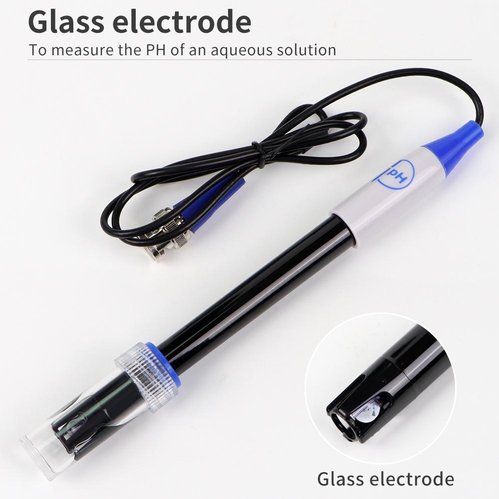 PH Electrode Sensor Replacement Probe Aquarium Hydroponic Laboratory Electrode Ph Meter BNC Q9 Connector 1m Wire Probe