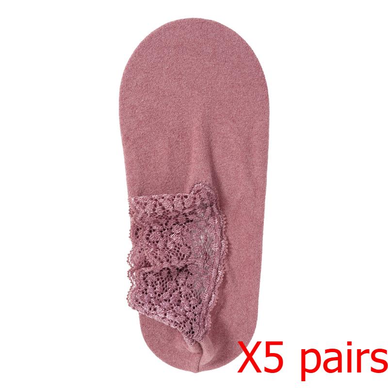 Женские осенне-зимние утолщенные теплые флисовые носки, кружевные носки до щиколотки, нескользящие носки-тахо