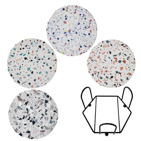 Подставка под чашку Впитывающая Устойчивая к царапинам Вода Дерево Красивый Скандинавский стиль Подставка под чай для бара