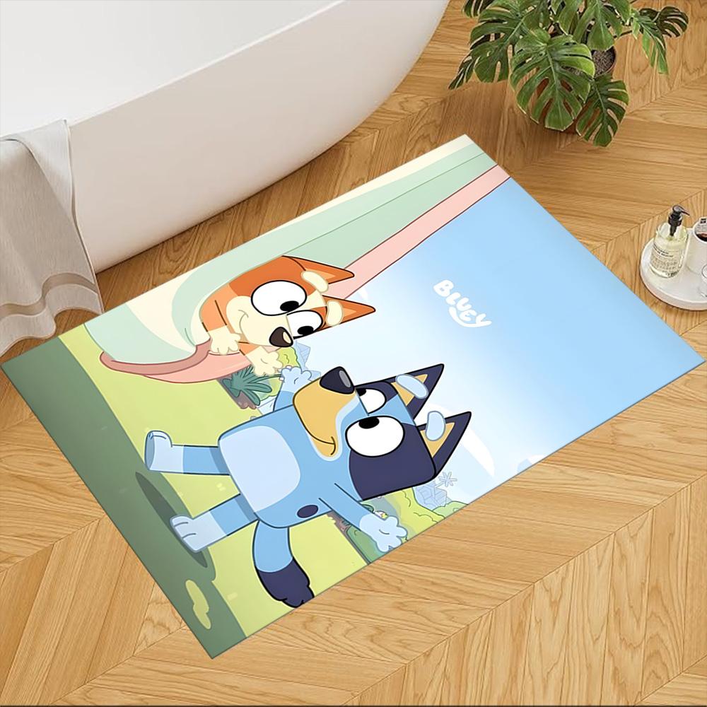 Bluey Carpet Suitable for Entryway Decorate room Hallway Dormitory Antislip Carpet Anime Office Decor Wedding Party Gift