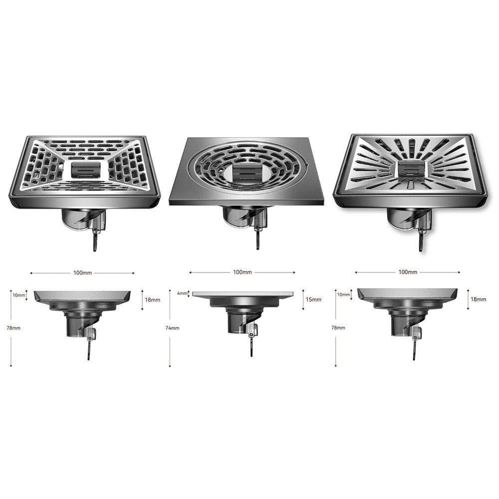 Нержавеющая сталь Душевая кабина Пол Сливной фильтр Предотвращение обратного потока Аксессуары для ванной комнаты