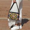 Embroidered Crossbody Bag, Women's Canvas Shoulder Bag, Stylish Travel Crossbody Bag, Women's Purses