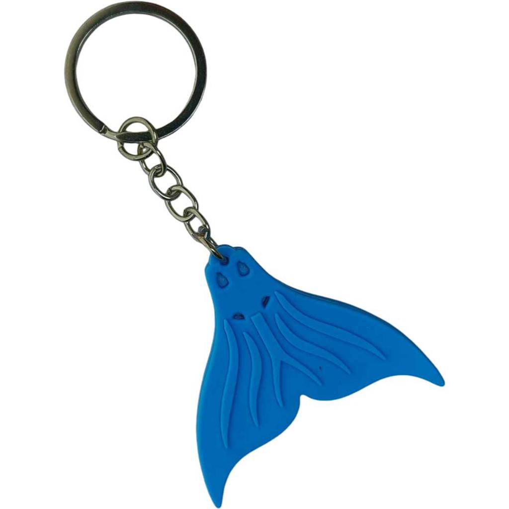 Силиконовый брелок-подвеска в виде хвоста русалки, стильный брелок в стиле дайвинга, мягкий на ощупь, декоративный брелок для сумок и кошельков