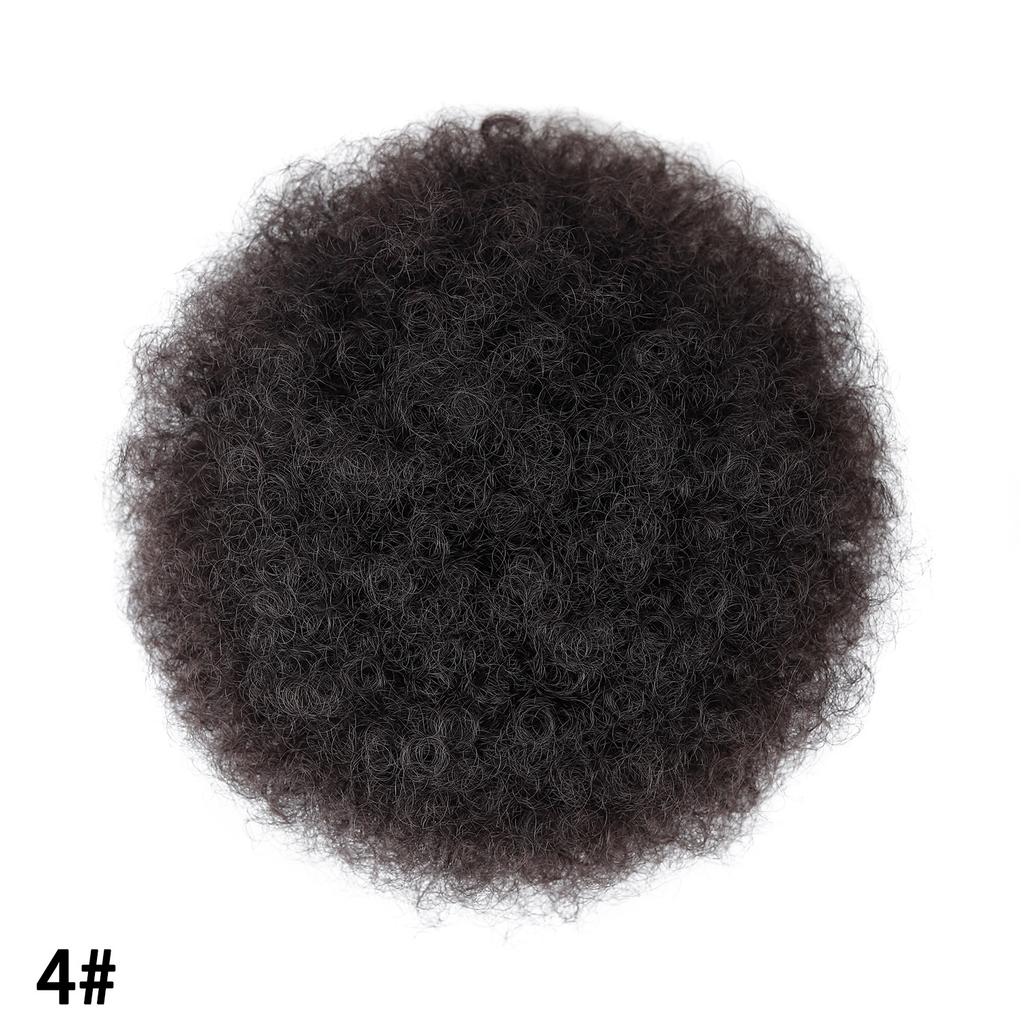 Kinky Curly Hair Bun, Large & Small Size Caterpillar Hair Bun, Fluffy Afro Puff Wig Bun, Hairpiece Bun