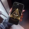 Sacred Eye of Horus Egypt Fresco Phone Case For iPhone 17 Air 16 15 Pro Max 14 Plus 13 Mini 12 11 Cover 7 8 SE Silicone Shell Pr
