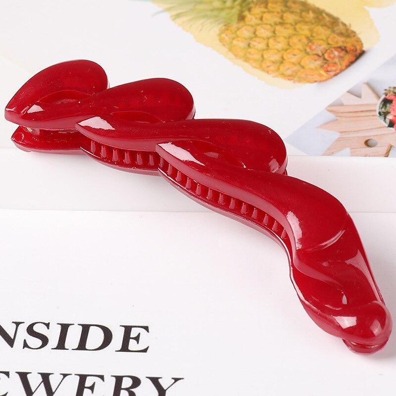 Модная заколка для волос «банан» с хвостиком для женщин, однотонная заколка для волос для девочек, заколки для хвоста, инструменты для укладки, аксессуары для головных уборов