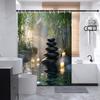 "Zen Garden Shower Curtain" - Serene Bath Decor, Perfect for Those Who Love Tranquil and Meditation-Inspired Designs"