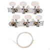 2pcs Classical Guitar Instruments Tuning Pegs Keys with Nylon String Set for Accessories