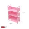 1Pcs 1:12 Dollhouse Miniature Trolley Dining Cart With Wheels Model Storage Display Shelf Bookshelf Furniture Model Decor Toy