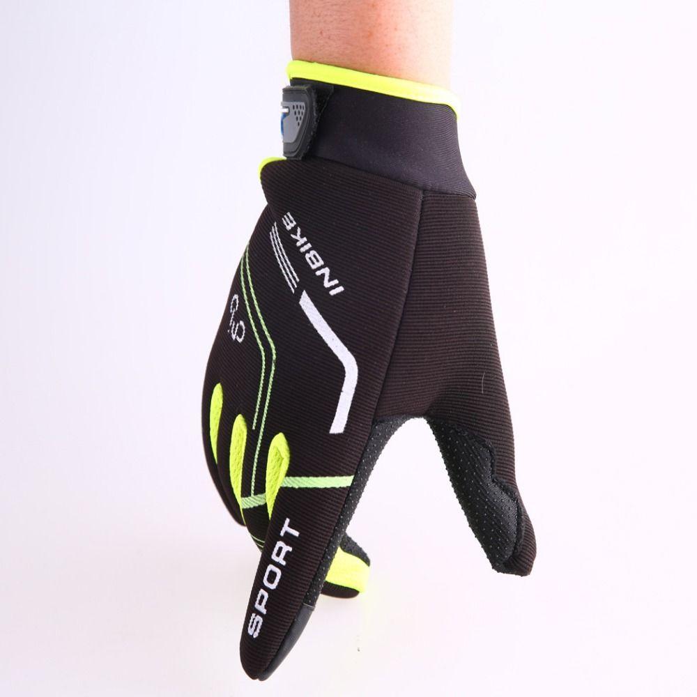 One Size Fits All Cycling Gloves Non-slip Full Finger Road Riding Gloves Motorcycle