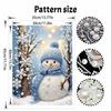 Christmas Pearl Painting Kit Handmade DIY Snowman Snowflake Winter Scene Home Decoration Painting