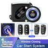 Hippcron Universal Car Remote Control Central Door Lock Keyless Entry Push Start System With Door Window Trunk Control Function