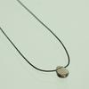 geegee smoky drop string necklace