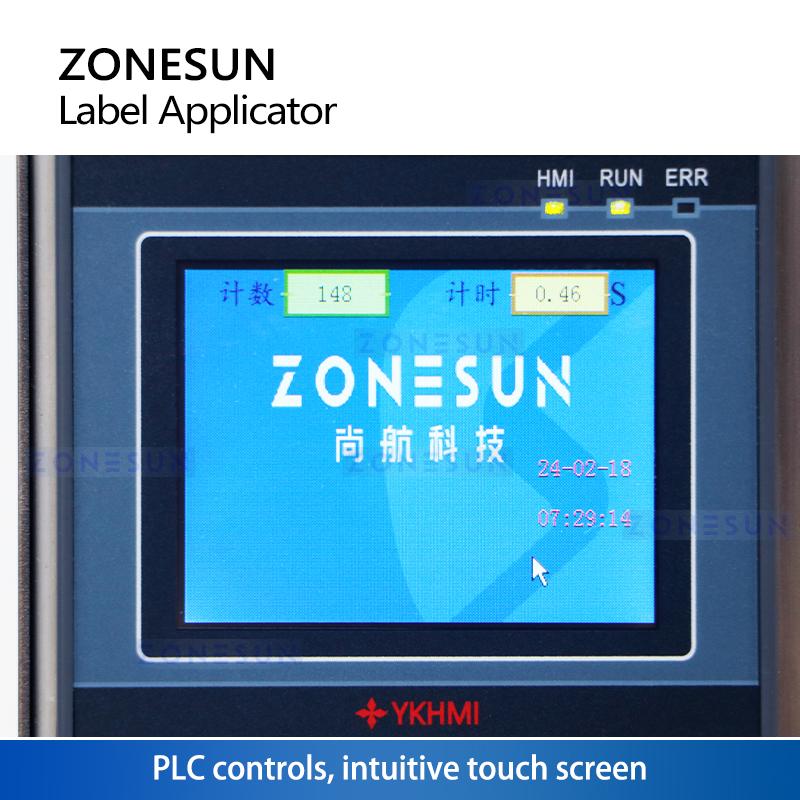 ZONESUN ZS-TB90 Automatic Tamper Evident Labeling Machine Corner Wrap Box Case Tamper Proof Seal Label Sticker Applicator Carton