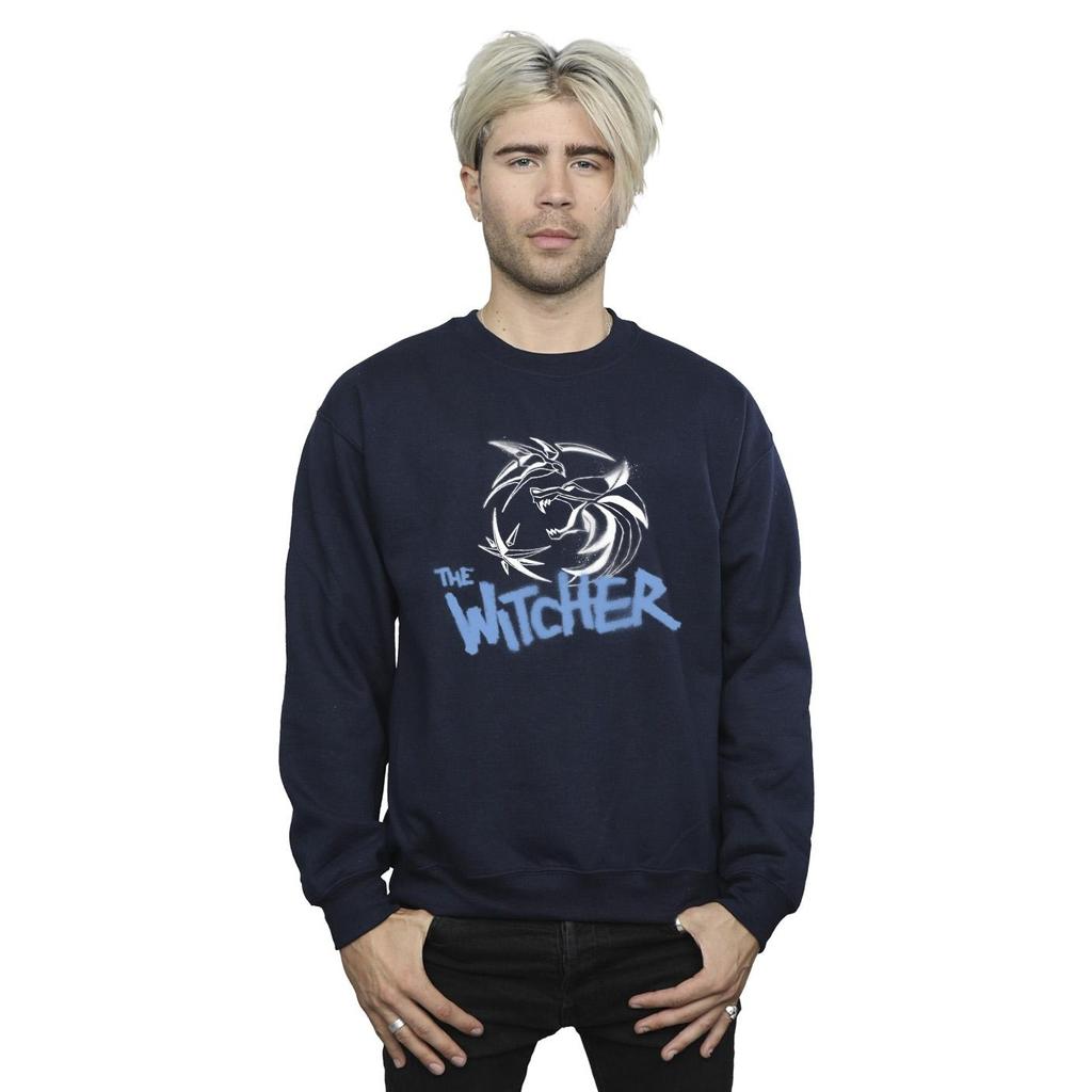 Netflix Mens The Witcher Spray Logo Sweatshirt