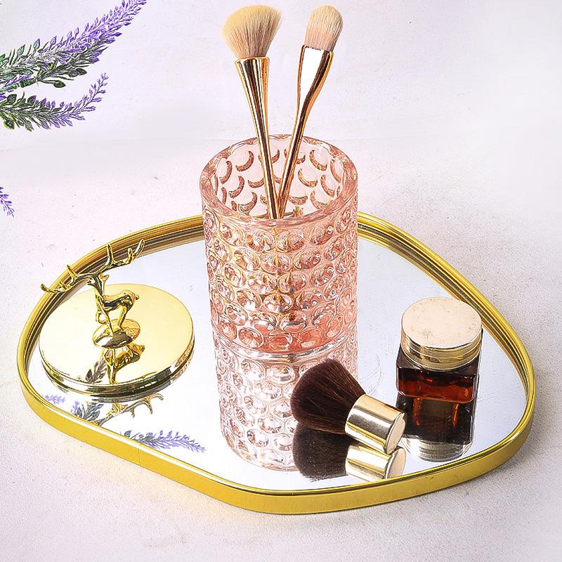 1 шт., в форме картофеля, светильник, роскошное украшение для домашнего стола, золотой скандинавский реквизит для стрельбы, поднос для зеркала