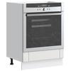 VidaXL Oven Cabinet Lucca White Engineered Wood, Oven Unit, Kitchen Oven Cabinet, Oven Base Unit, Unit 853757