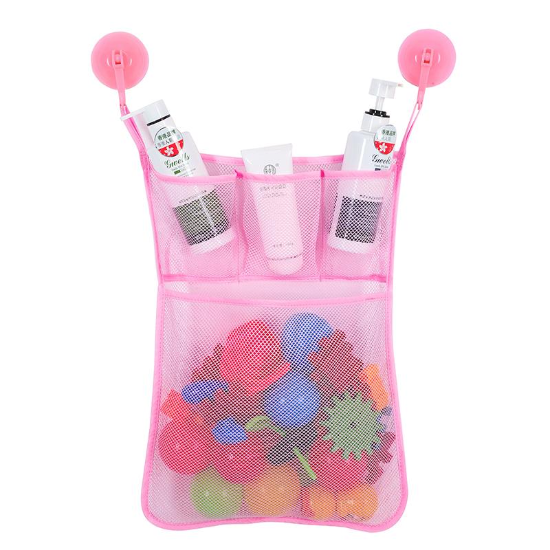 Игрушки для купания в душе для малышей, белая сетка для хранения детских игрушек с прочными присосками, сетка для игрушек, органайзер для ванной комнаты
