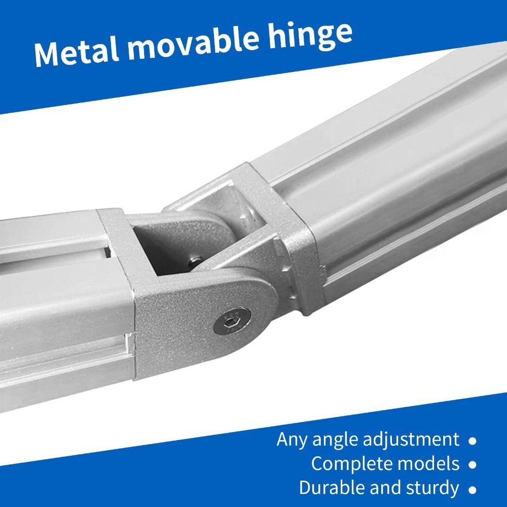 Sliding Base Pivot Joint Connector Right Angle Connector Industrial Aluminum Profile