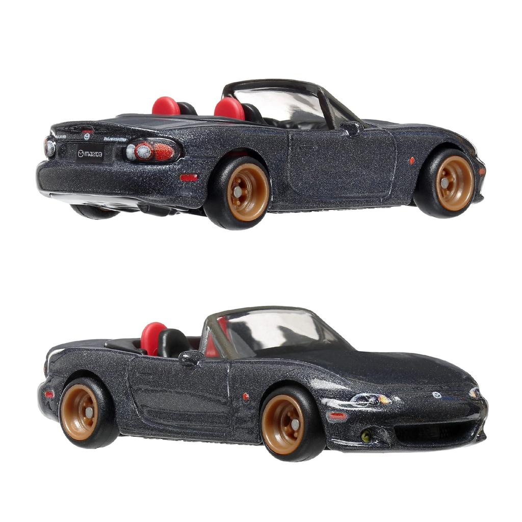 Hot Wheels Premium 2 Pack Mazda RX7 FC Pandem Mazda Mazdaspeed Miata Years Old and HRR75 / '04 [Mini Car] [3 Up]