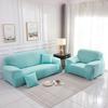 Сплошной цвет чехлы на диван для гостиной эластичный полный чехол для углового дивана чехол для стула 1/2/3/4 местный с наволочкой