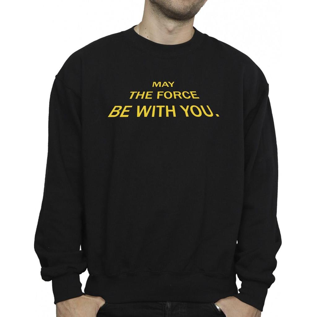 Star Wars Mens May The Force Opening Crawls Sweatshirt