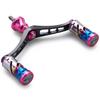 HEIGHTEN 92mm Reel Handle with 16mm Knob for Shimano Daiwa Universal Spinning Reel Vortex Series Black (Pink (Knob) & (Handle)) (589)