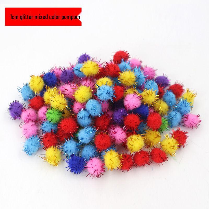 Товары для арт-зоны: Цветные пушистые помпоны для проектов от младших до старших классов