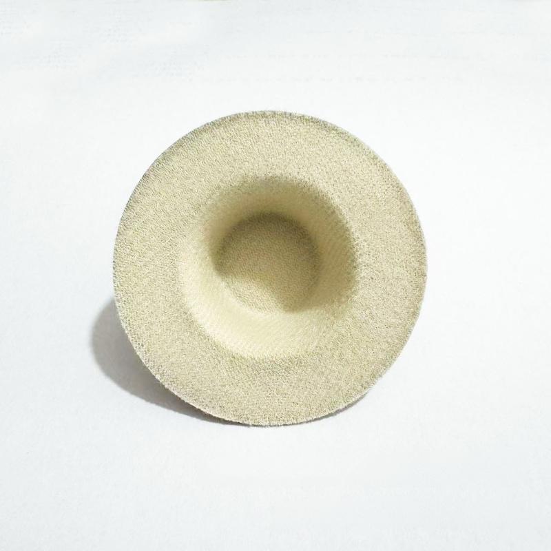 Mini Straw Hat DIY Craft Accessories 10Pcs Imitation Woven Tiny Hat Pendants for Jewelry Making Scrapbook Supplies