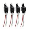 Автомобильное реле SPST 40A DC12V с жгутом проводов и упаковкой из 4 штук Socket JD-2912 4-контактный,