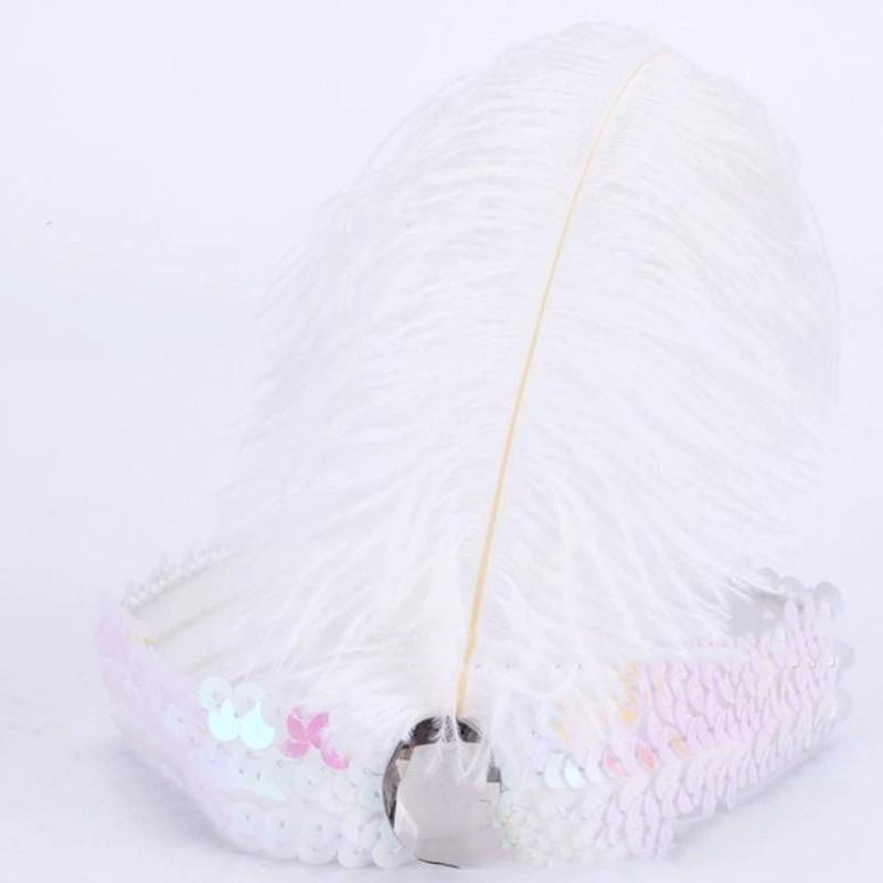 Sequins Feather Crystal Headband Indian Feather Headdress Holiday Party Indian Hairband Fashion Women Hair Accessories