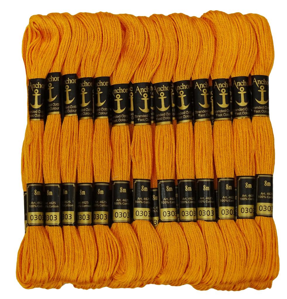 IBA Indianbeautifulart Многожильная хлопковая нить Ручная вышивка крестиком Швейная мулине Skeins-Fire