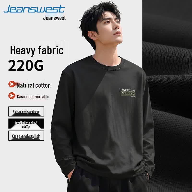 Мужская хлопковая футболка с длинным рукавом Jeanswest