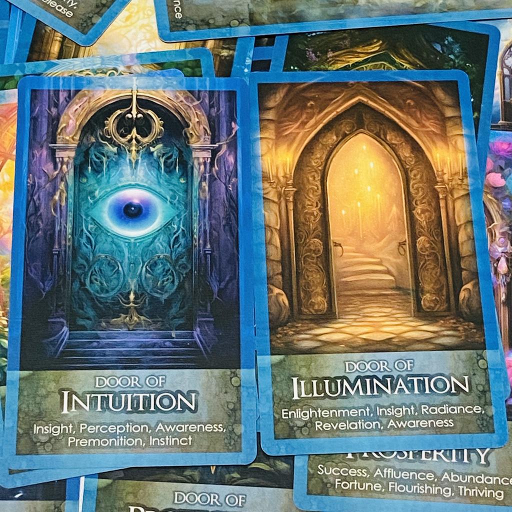 Doors of Destiny Oracle Cards 32 Deck English Version Tarot-Inspired Oracle Doors Series Painting Board Games