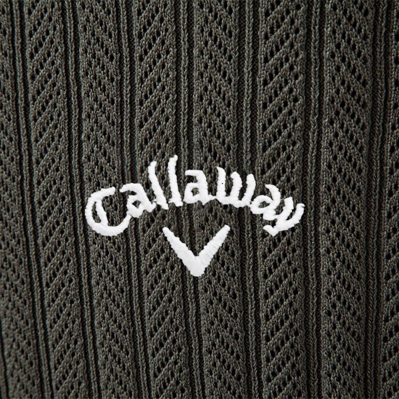 Callaway 2025 Осень и Зима Вышивка Новый Мужской Свитер С Длинным Рукавом Вязаный Свитер Половина Молнии Деловой Повседневный Тонкий Свитер Мужской