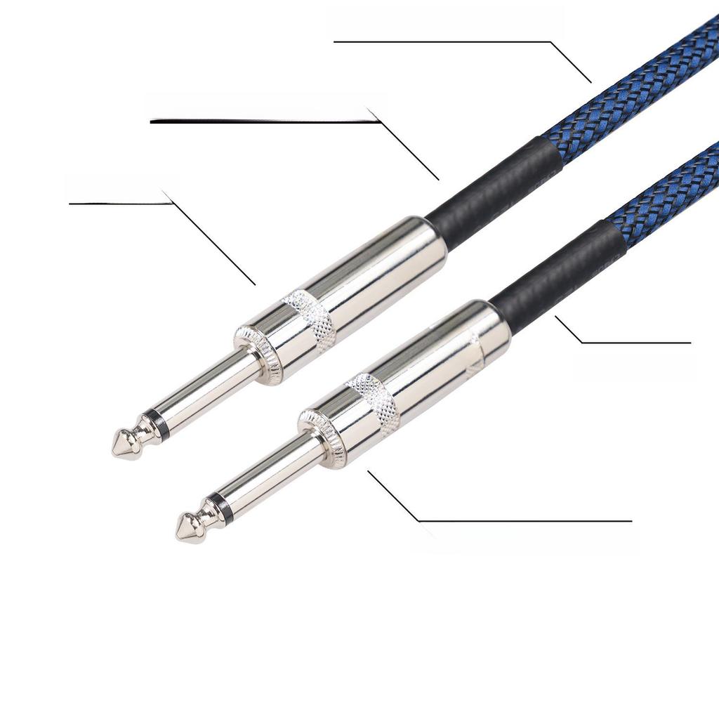 22AWG Чистая медь Мужской-Мужской Аудио Кабель для Электрогитары
