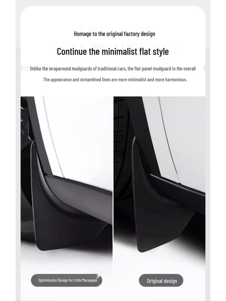 Invisible Mudguard for Tesla Model Y/3 Facelift - Hidden Car Decoration Accessories