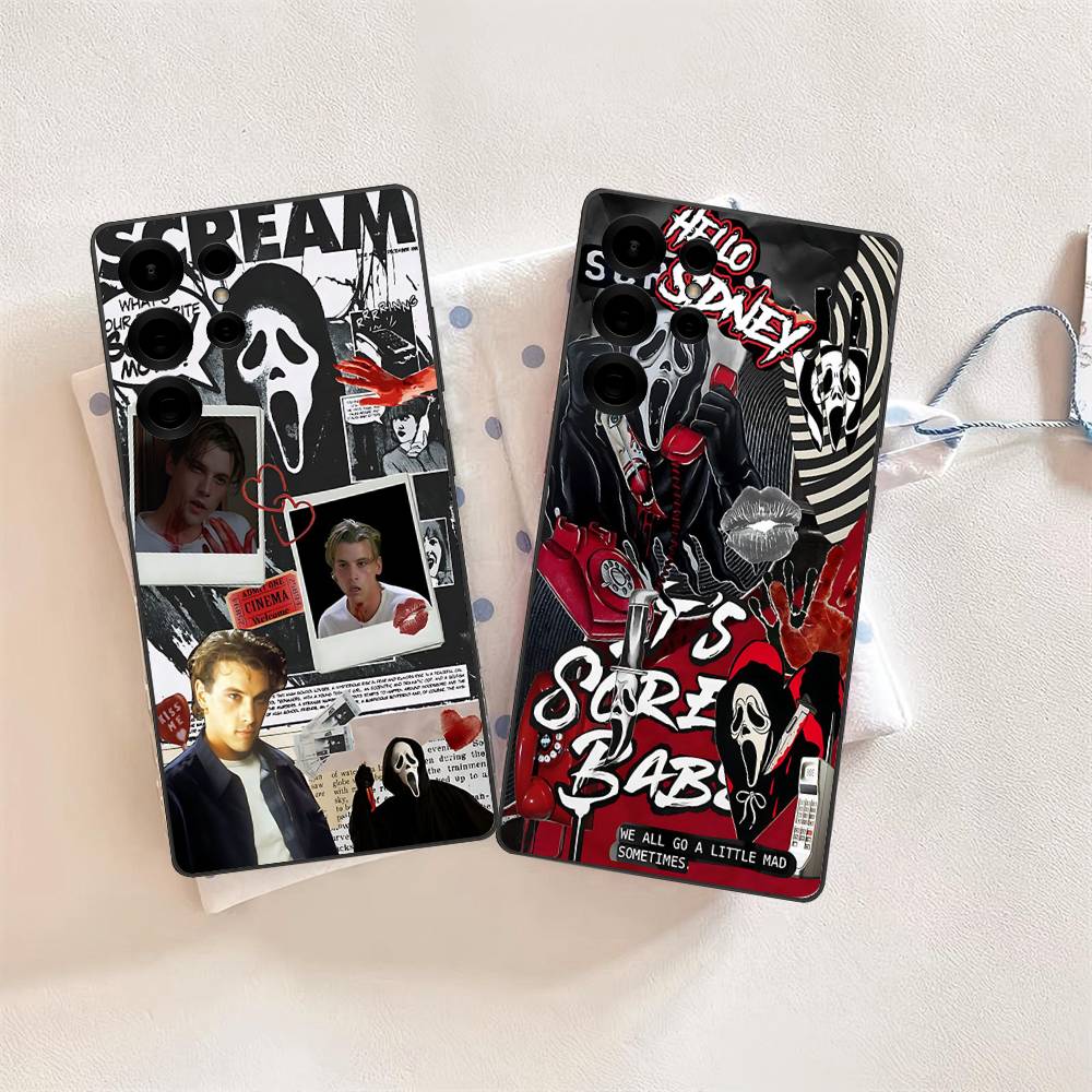 Чехол для телефона Horor S-scream Dead для Samsung S 24 Fe 25 Ultra Plus 20 Lite 21 30 22 23 24 22 Ultra 5G Fundas